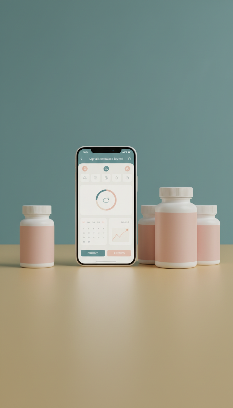 Digital menopause journal app for symptom tracking
