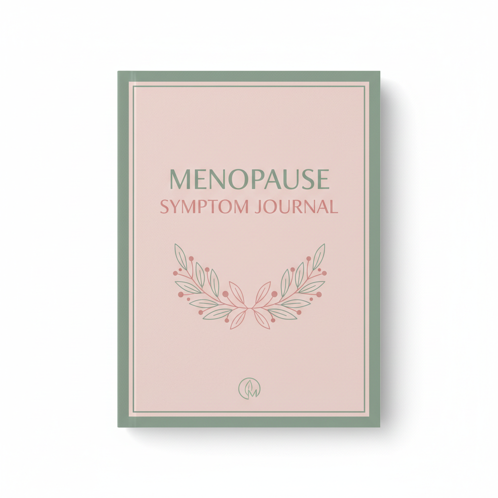 Menopause Symptom Journal digital download cover